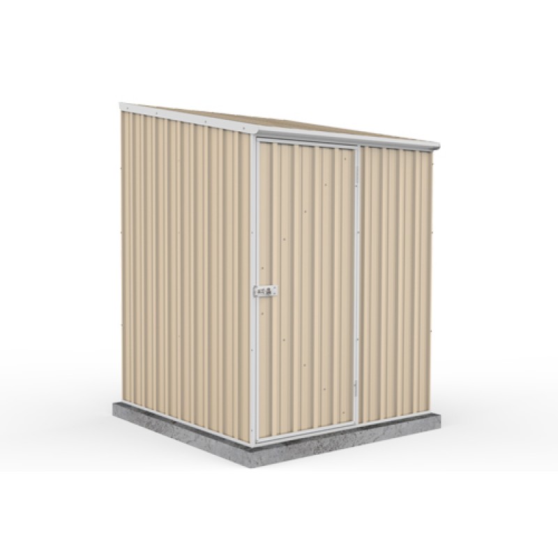 absco 1 52m x 1 52m x 2 08m skillion garden shed 15151sk atlas sheds