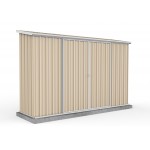 Absco Colorbond EziSlide Dbl Door Skillion Garden Shed Large Garden Sheds 3.00m x 0.78m x 1.95m 30082EK 