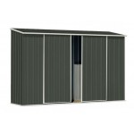 Absco Colorbond EziSlide Dbl Door Skillion Garden Shed Large Garden Sheds 3.00m x 0.78m x 1.95m 30082EK 