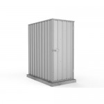 Absco Colorbond Ezislim Flat Roof Garden Shed Small Garden Sheds 0.78m x 1.52m x 1.80m 08151FK 