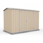 Absco 30152GK 3.00m x 1.52m x 1.95m Double Door Gable Garden Shed Large Garden Sheds Colorbond