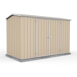 Absco 30152GK 3.00m x 1.52m x 1.95m Double Door Gable Garden Shed Large Garden Sheds Colorbond