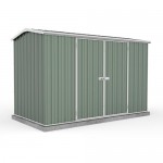 Absco 30152GK 3.00m x 1.52m x 1.95m Double Door Gable Garden Shed Large Garden Sheds Colorbond