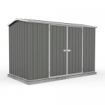 Absco 30152GK 3.00m x 1.52m x 1.95m Double Door Gable Garden Shed Large Garden Sheds Colorbond