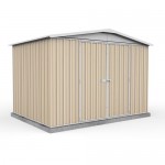 Absco 30222RK 3.00m x 2.18m x 2.06m Gable Garden Shed Large Garden Sheds Colorbond Double Door