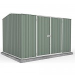 Absco 30232GK 3.00m x 2.26m x 2.00m Gable Garden Shed Large Garden Sheds Colorbond Double Door