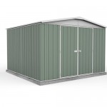 Absco Colorbond Double Door Gable Garden Shed Large Garden Sheds 3.00m x 2.92m x 2.06m 30292RK 