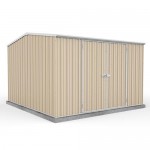 Absco Colorbond Double Door Gable Premier Garden Shed Large Garden Sheds 3.00m x 3.00m x 2.06m 30302GK 