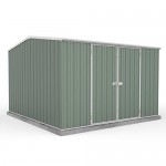 Absco Eco-Nomy Colorbond Double Door Gable Premier Garden Shed Large Garden Sheds 3.00m x 3.00m x 2.06m 30302GECOK 