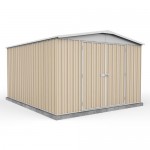 Absco 30372RK 3.00m x 3.66m x 2.06m Gable Garden Shed Large Garden Sheds Colorbond Double Door
