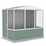 Absco Gable Roof Aviary Flat Roof 2.26m x 1.52m x 2.00m 23151GKFD