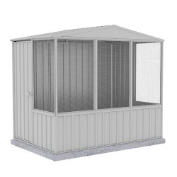 Absco Gable Roof Aviary Flat Roof 2.26m x 1.48m x 2.00m 23151GKFD