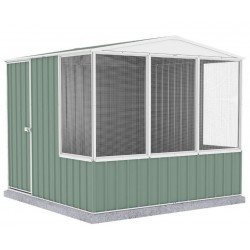 Absco Flat Roof Aviary Gable Roof 2.26m x 2.22m x 2.00m 23231GKFD