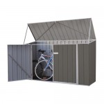 Absco Colorbond Skillion Garden Shed Medium Bike Sheds Single Door 2.26m x 0.78m x 1.31m 230813BK