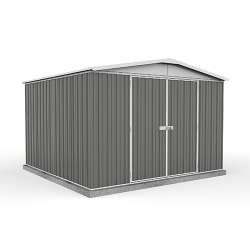 Absco Colorbond Double Door Gable Garden Shed Large Garden Sheds 3.00m x 2.92m x 2.06m 30292RK 