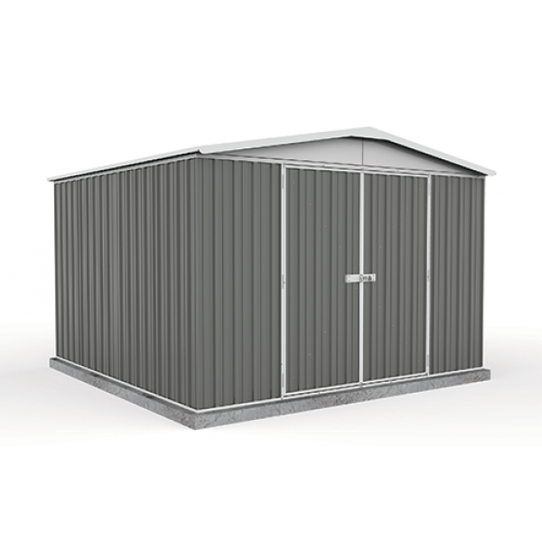 Absco Colorbond Double Door Gable Garden Shed Large Garden Sheds 3.00m x 2.92m x 2.06m 30292RK 