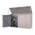 Absco Colorbond Skillion Garden Shed Medium Bike Sheds Single Door 2.26m x 0.78m x 1.31m 230813BK