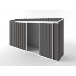 EasyShed Skillion Narrow Slider Garden Shed 3.75m x 0.78m x 1.95m ENSL-D3808