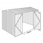 EasyShed Colour Gable Roof Garden Shed Large Garden Sheds 3.00m x 2.25m x 2.35m ETG-D3023