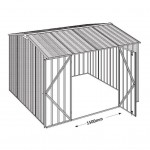 EasyShed Colour Gable Roof Garden Shed Large Garden Sheds 3.00m x 3.00m x 2.40m ETG-D3030 