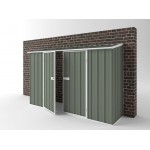 EasyShed Colour Off The Wall Garden Shed Large Garden Sheds 3.00m x 0.78m x 1.95m EWD3008 