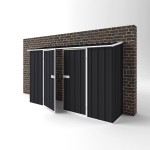 EasyShed Colour Off The Wall Garden Shed Large Garden Sheds 3.00m x 0.78m x 1.95m EWD3008 