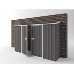 EasyShed Colour Off The Wall Garden Shed Large Garden Sheds 3.00m x 0.78m x 1.95m EWD3008 