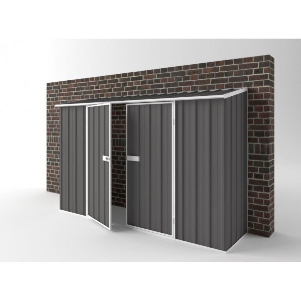 EasyShed Colour Off The Wall Garden Shed Large Garden Sheds 3.00m x 0.78m x 1.95m EWD3008 