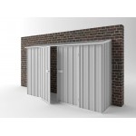 EasyShed Colour Off The Wall Garden Shed Large Garden Sheds 3.75m x 0.78m x 1.95m EWD3808 