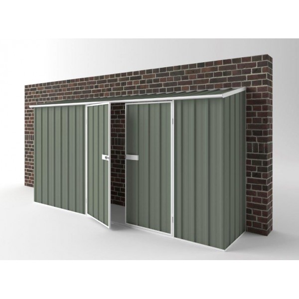 EasyShed Colour Off The Wall Garden Shed Large Garden Sheds 3.75m x 0.78m x 1.95m EWD3808 