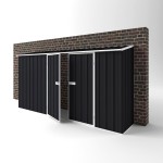 EasyShed Colour Off The Wall Garden Shed Large Garden Sheds 3.75m x 0.78m x 1.95m EWD3808 