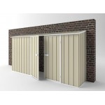 EasyShed Colour Off The Wall Garden Shed Large Garden Sheds 3.75m x 0.78m x 1.95m EWD3808 