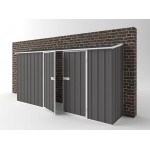 EasyShed Colour Off The Wall Garden Shed Large Garden Sheds 3.75m x 0.78m x 1.95m EWD3808 