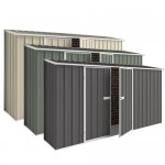 EasyShed Colour Off The Wall Garden Shed Large Garden Sheds 3.75m x 0.78m x 1.95m EWD3808 