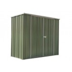 Spanbilt Yardsaver Slimline F62-D Colour 2.105m x 0.72m x 1.80m Flat Roof Garden Shed Medium Garden Sheds 