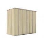 Spanbilt Yardstore F62-D Colour 2.10m x 0.72m x 1.80m Flat Roof Garden Shed Medium Garden Sheds 