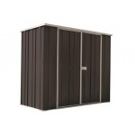 Spanbilt Yardstore F62-D Colour 2.10m x 0.72m x 1.80m Flat Roof Garden Shed Medium Garden Sheds 