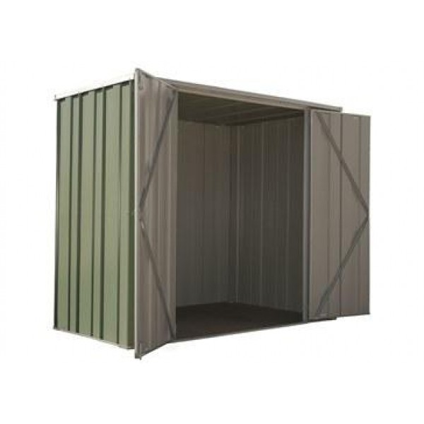 Spanbilt Yardstore F64-D 2.10m x 1.41m x 1.80m Flat Roof Garden Shed Medium Garden Sheds 