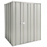 Spanbilt Yardstore F44-S 1.41m x 1.41m x 1.80m Flat Roof Garden Shed Medium Garden Sheds