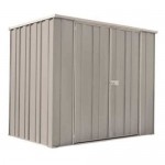 Spanbilt Yardstore F64-D 2.10m x 1.41m x 1.80m Flat Roof Garden Shed Medium Garden Sheds 