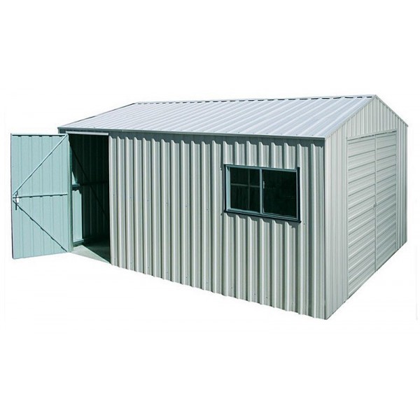 Spanbilt Nova Workshop Double Door 360B Zinc 3.60m x 4.40m x 2.58m Gable Roof Workshop Shed Large Garden Sheds